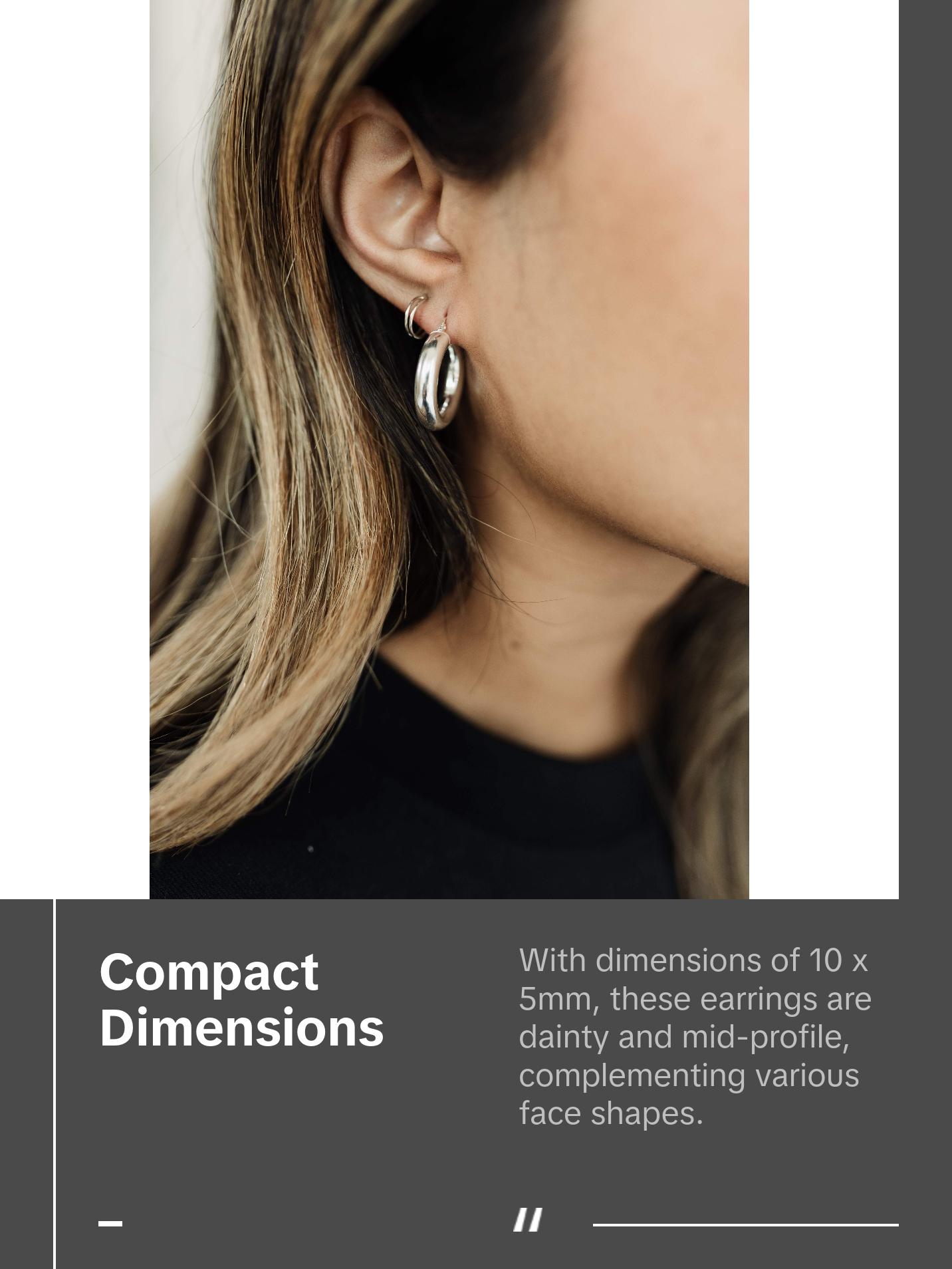 Double Huggie Hoop Earrings