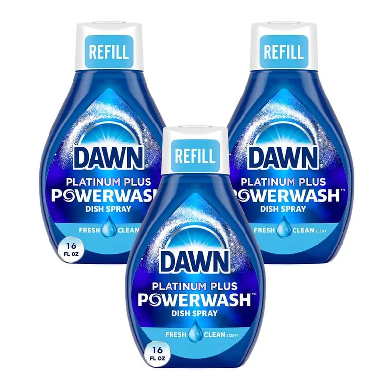 Platinum Powerwash Dish Spray 16 oz. Fresh Scent Dish Soap refill(Multi-Pack 3)