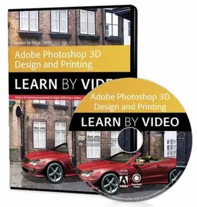 USED-Adobe Photoshop for 3D Design and Printing: Learn by Video by Caplin, Steve (DVD)