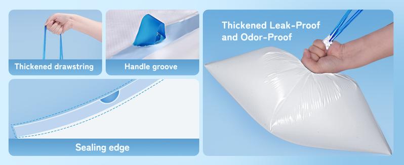 Thereye SC06 Open-Top Self-Cleaning Cat Litter Box special accessories, deodorization gel, and garbage bags