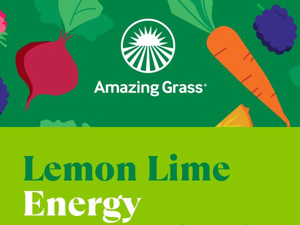 Amazing Grass Greens Blend Energy Lemon Lime, 7.4 Oz, 30 Servings Healthcare Supplement Dietary Powder Amazing Grass Greens Blend Energy Lemon Lime, 7.4 Oz, 30 Servings Healthcare Supplement Dietary Powder