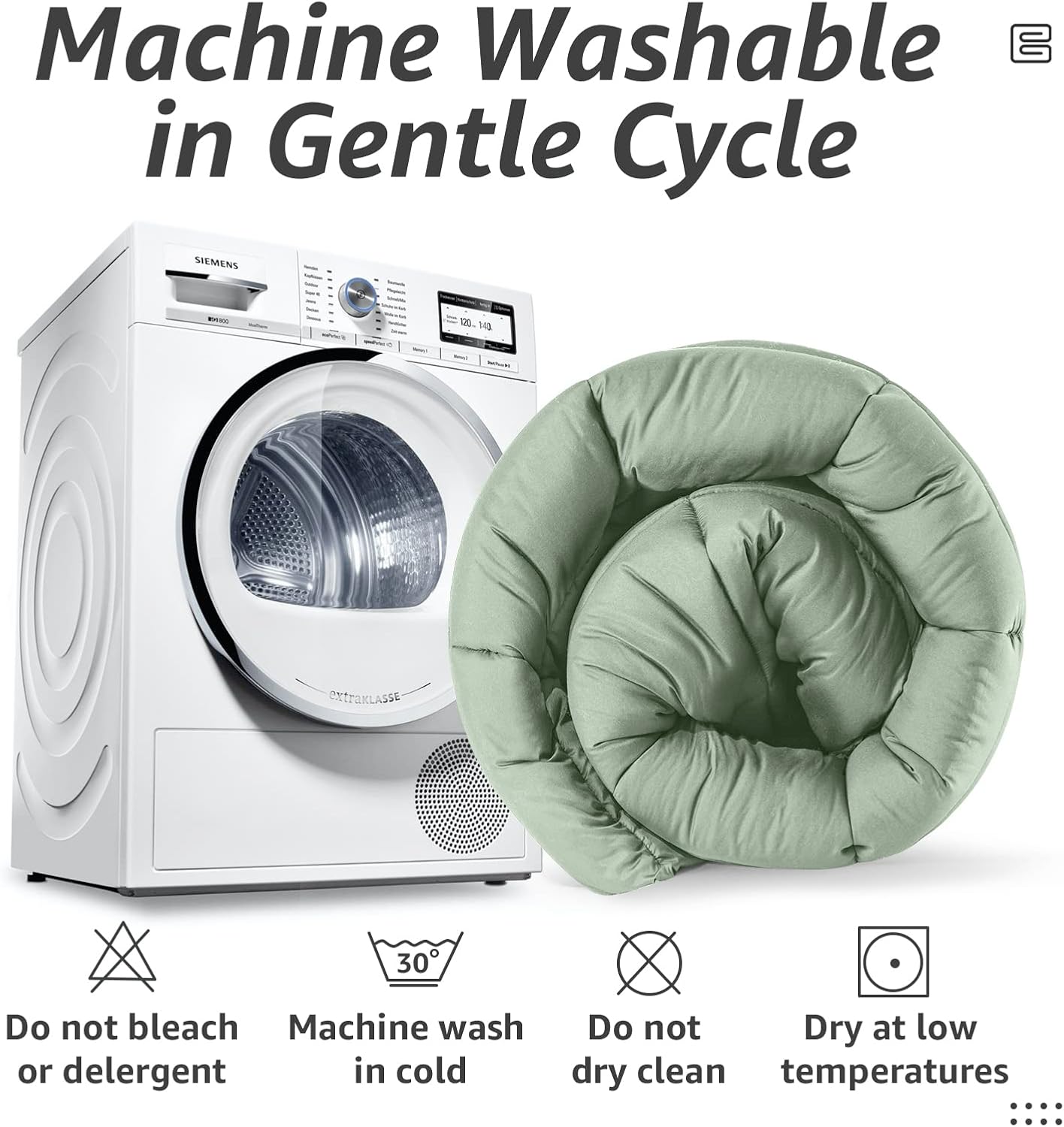 {N}WeCharmer Comforter - Down Alternative Bed Comforters for All Season - Machine Washable Duvet Puffed Quilt Fiber Fill