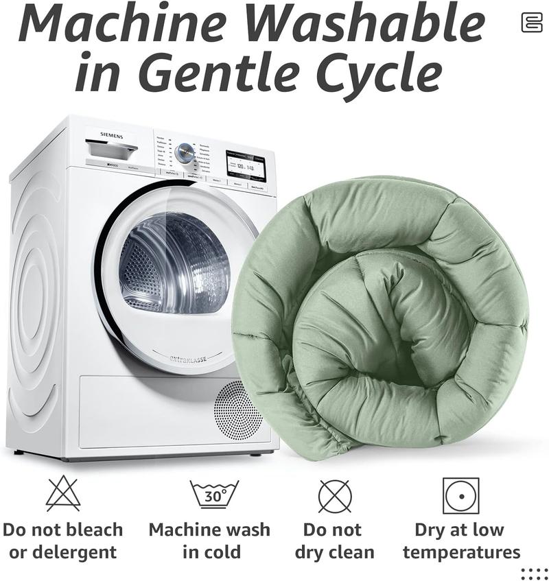 {N}WeCharmer Comforter - Down Alternative Bed Comforters for All Season - Machine Washable Duvet Puffed Quilt Fiber Fill