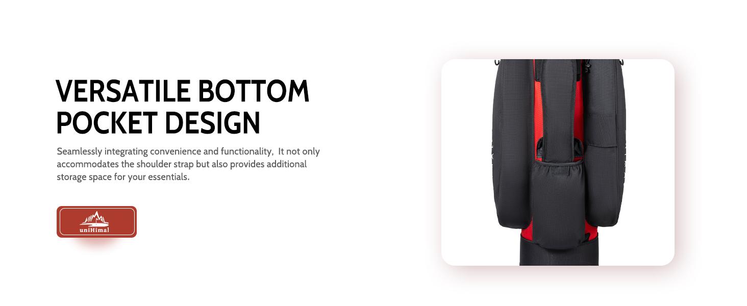 uniHimal 14-Way Soundless Golf Cart Bag Pro with Full Length Divider Top, Golf Bag for Men with Handles and Rain Cover