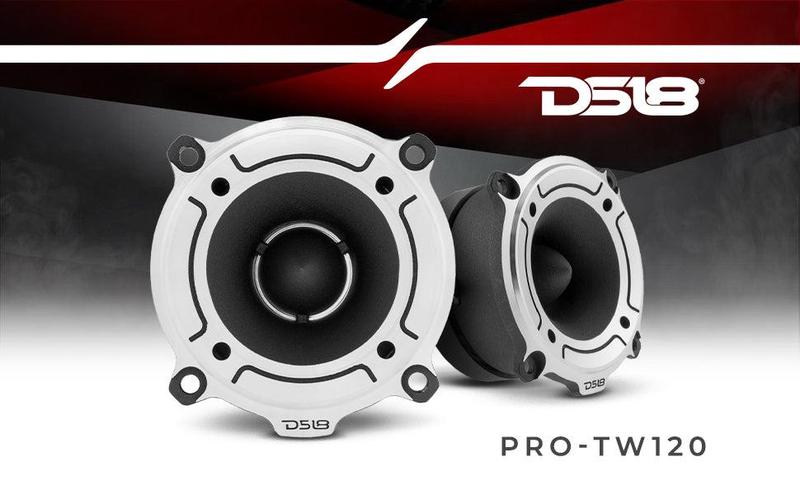 DS18 PRO-TW120 & PRO-TW120B – 3” PRO Aluminum Super Bullet Tweeter – 240 Watts with Built in Crossover (Pair)