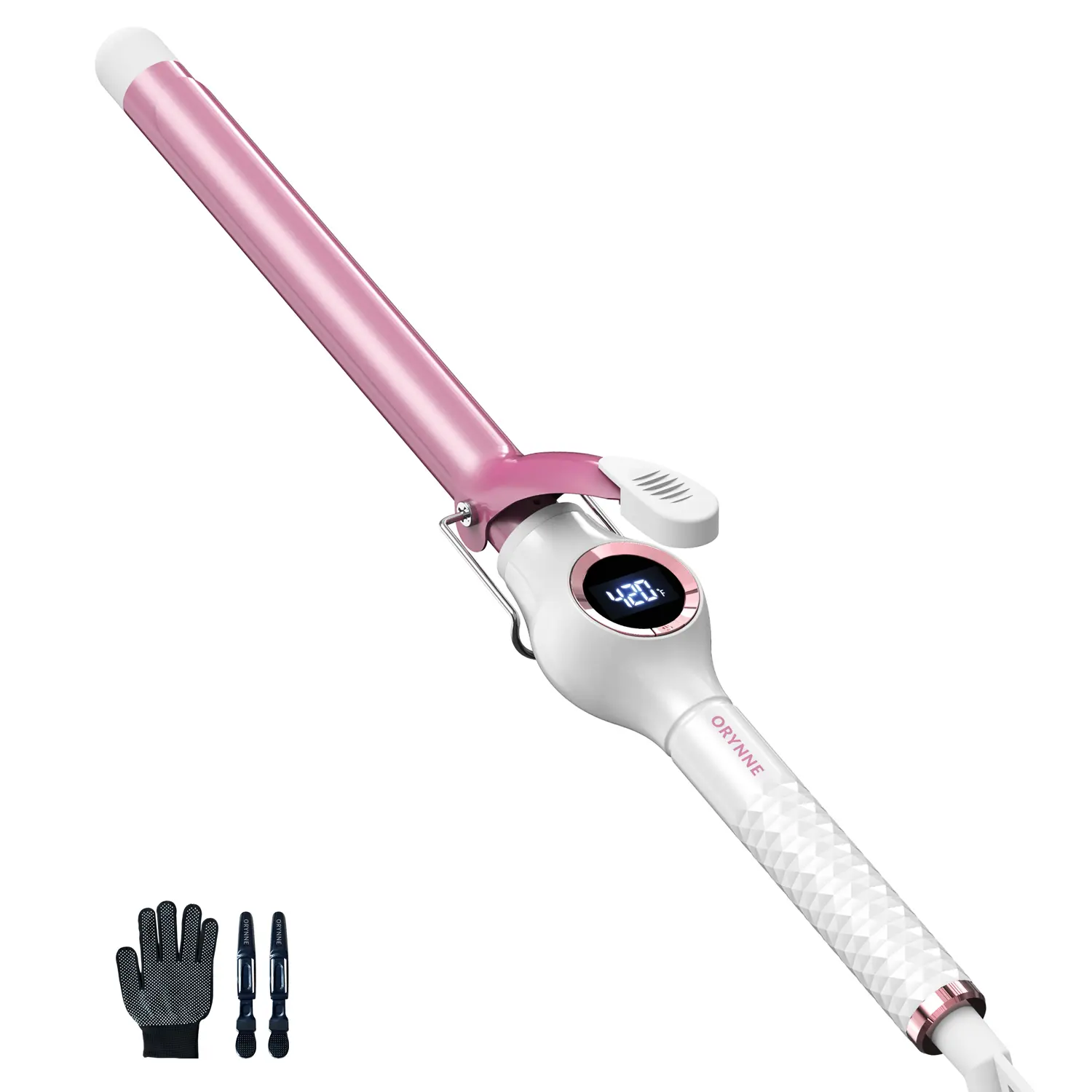 ORYNNE Ceramic Curling Iron, 1/2 Inch & 3/4 Inch & 1 Inch Barrel Curling Wand for Short & Long Hair, Digital Temp Control, Fast Heat Up, 7 Adjustable Temperatures, 60 Min Auto Shut Off