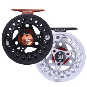 Kylebooker All-Aluminum Large Arbor Fly Fishing Reel, Disk Brake, Corrosion-Resistant, Left & Right Hand Changeable, Available in 3/4wt, 5/6wt, 7/8wt for Creeks, Change Left & Right Hands, Durable, Aluminum Construction, Disc Brake System, Left To Right H