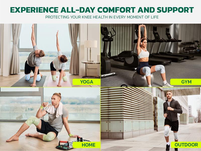 aoFIT Knee Sleeve,Medium Compression Knee Sleeves for Men and Women,Knee Compression Brace for Tired and Achy Knees,Comfortable, Lightweight Knee Sleeves Running and Sports