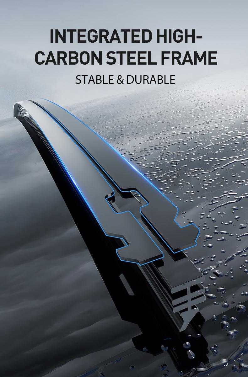 ITUTN Ultra Quiet Frameless Wipers Blades - OEM Quality, wiper champion,heavy rain wipers,Streak-Free | 5 Adapters, Fits 99% Vehicles, All-Season universal quiet windshield wipers,Easy Install,Car Parts,Auto Parts
