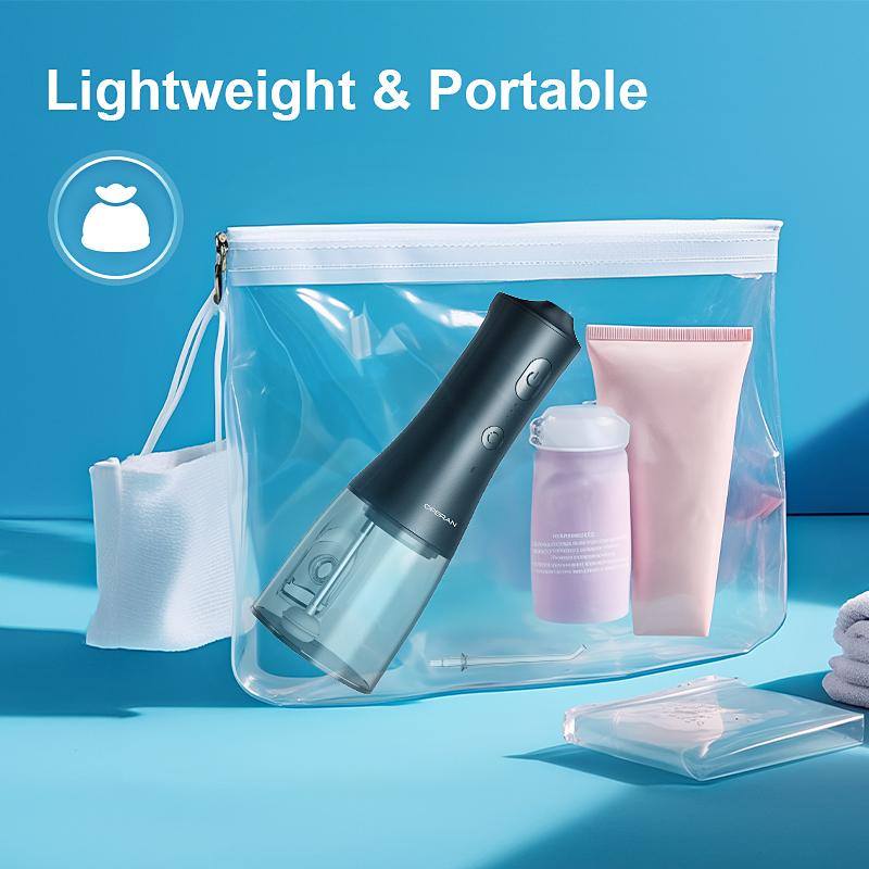 Operan C200/869 Portable Rechargeable Water Flosser, 200ML/300ml IPX7 Waterproof with Multifunctional 360° Rotating Tips, 4 Cleaning Modes, Cordless Oral Irrigator for Home & Travel,Gift, Electric Teeth Cleaner#TikTokShopBlackFriday, Whitening