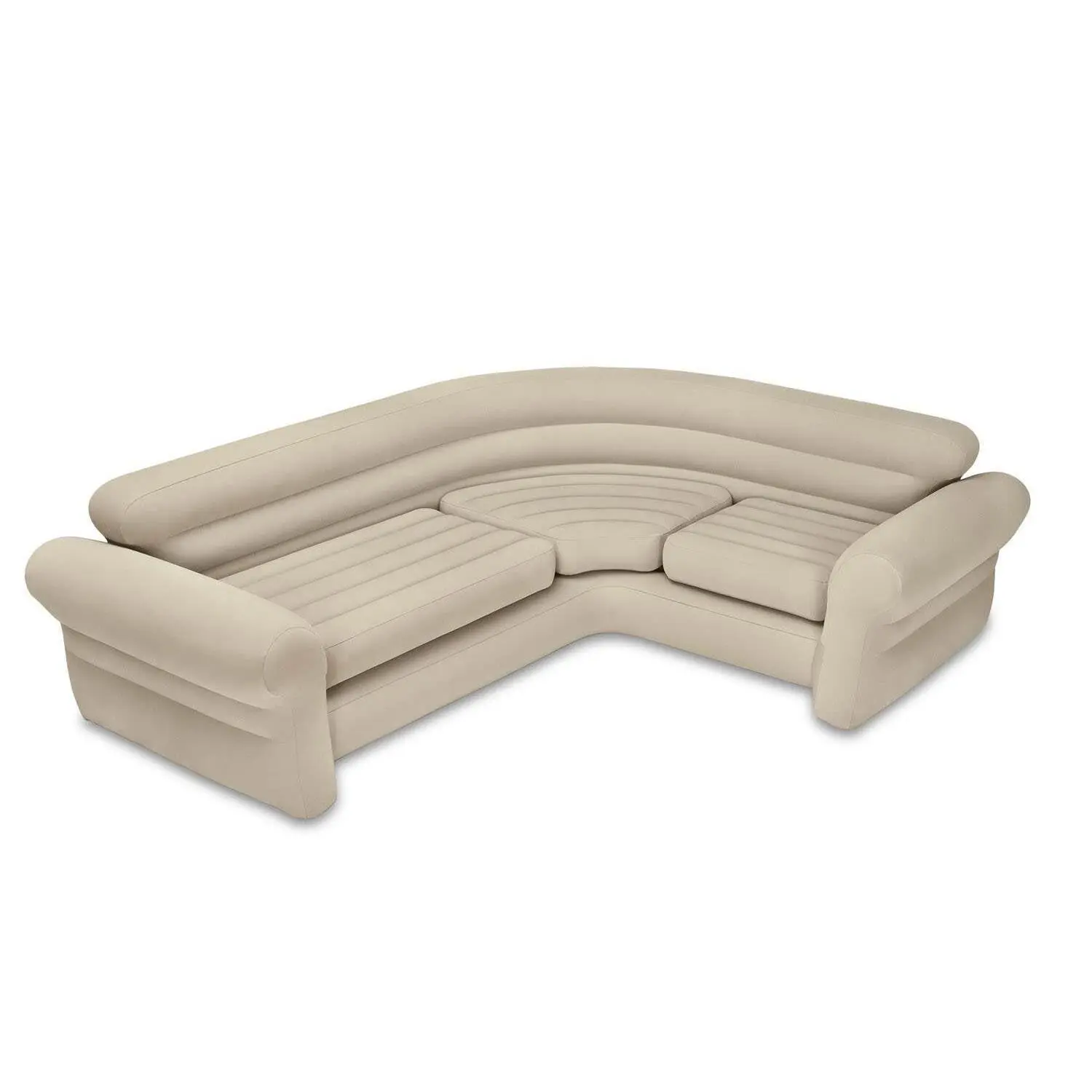 Intex Inflatable Corner Living Room Neutral Sectional Sofa | 68575EP