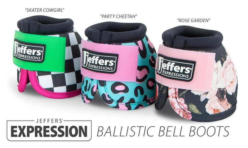 Jeffers Expression No-Turn Bell Boots for Horses, Pair