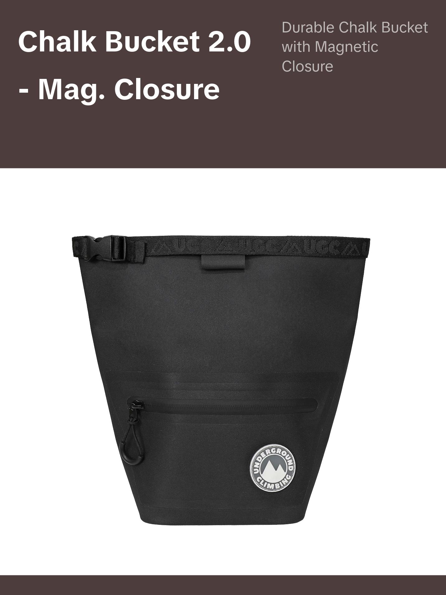 Chalk Bucket 2.0 (Stealth) - Magnetic Closure