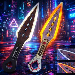 Legendary Heirloom Replica Glowing Acrylic Game Prop USB Powered for Cosplay Collectors Perfect Halloween Holiday Gift Double Edged Lightsaber Neopixel Rechargeable Durable Realistic Lightsaber Black Friday  Christmas gifts