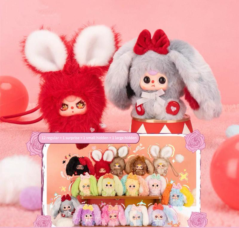 Baby Three Alice Rabbit Town Series Plush Blind Box – Cute Kawaii Rabbit Collectible, Soft Stuffed Plush Doll Pendant, Adorable Surprise Gift for Girls, Friends & Plush Toy Lovers