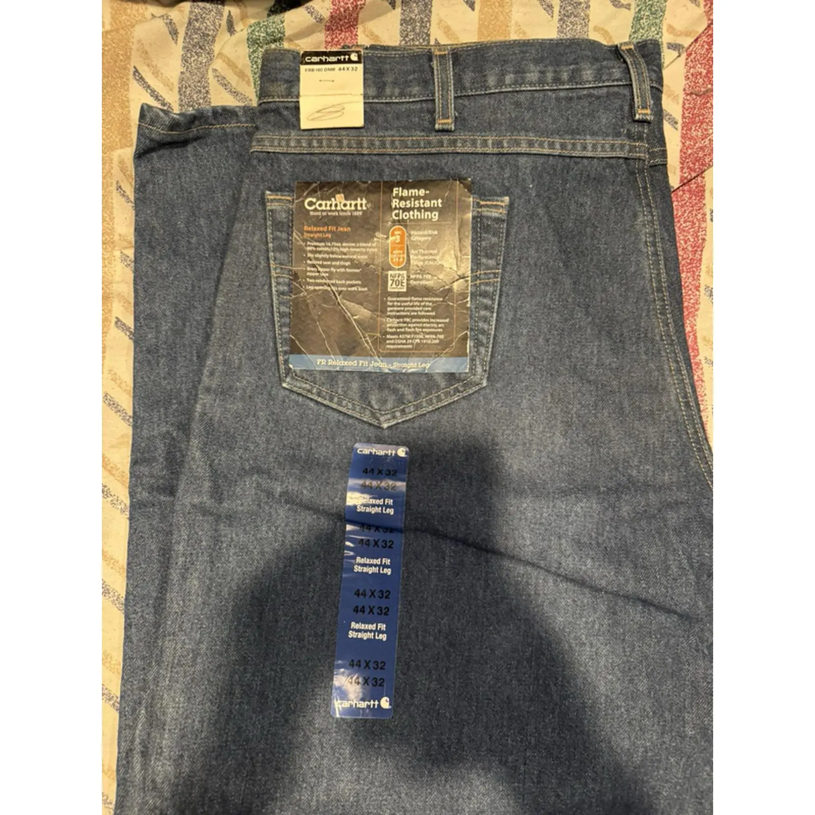 Carhartt Flame-Resistant Denim Jeans - 44 x 32