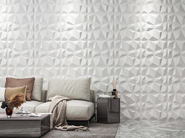 Art3d Modern 3D Wall Panels 12-Pack 19.7" x 19.7" Lightweight PVC Decorative Geometric Textures for Living Room Bedroom Kitchen Easy Installation