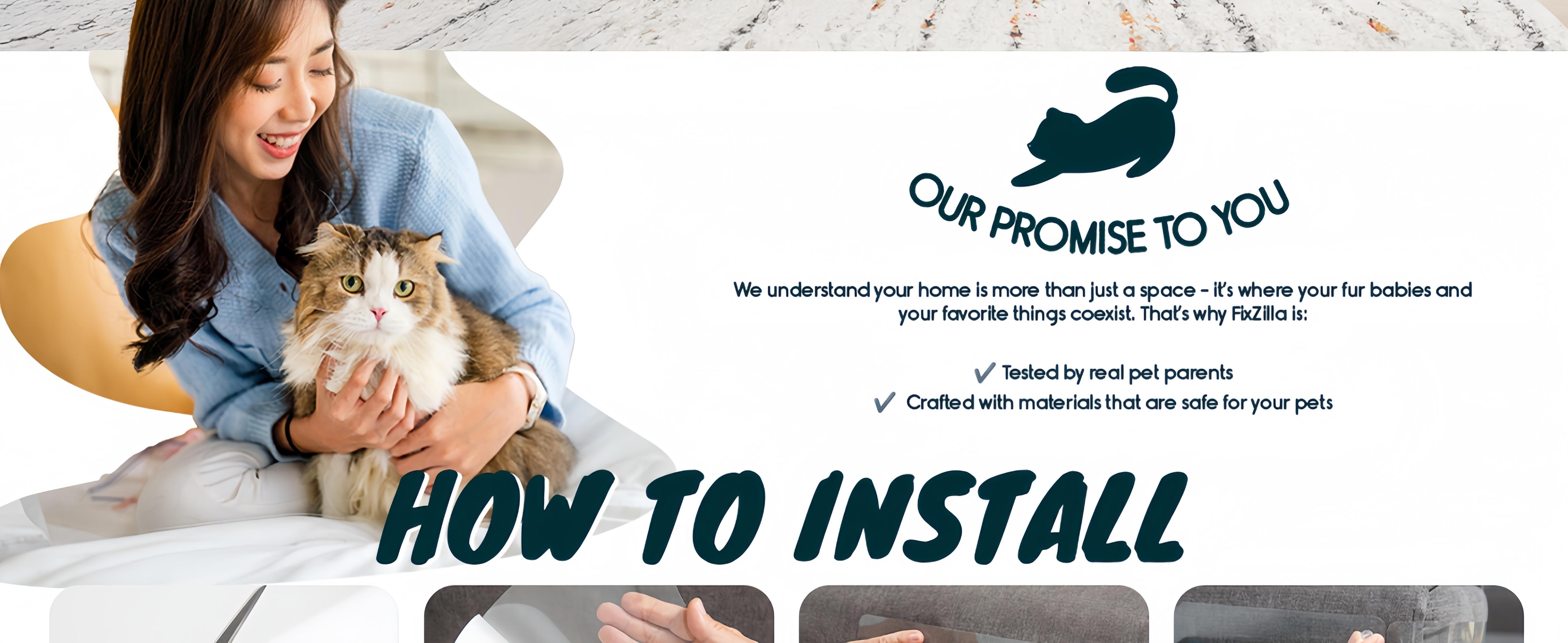 Larleaf Anti Cat Scratch Furniture Protector, 10-Pack Couch Protector from Cat Claws Easy-to-Apply Scratching Deterrent and Shield for Sofa Corners Couch, Walls, Doors- with 50 Twist Pins, Cat Deterrent, Cat Accessories, Door Scratch Protector