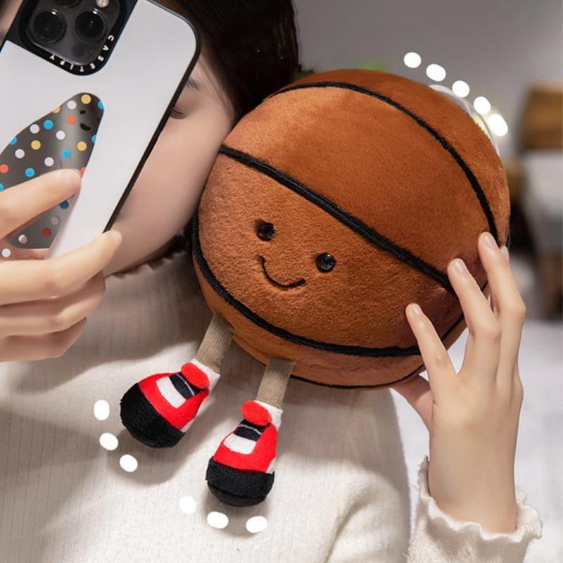 11inch Stuffed Sports Balls Toy Creative FootbalDoll Fun Cute Plush Doll Toy Plush StuffedSpherical Soft Toys Sports Throw PillowCushionKids Gift bubble stuffedanimal