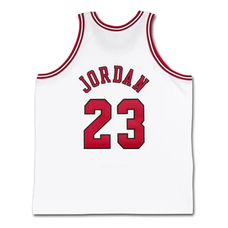 Michael Jordan Autographed Chicago Bulls 'Career Stats' Embroidered White Jersey UDA LE23