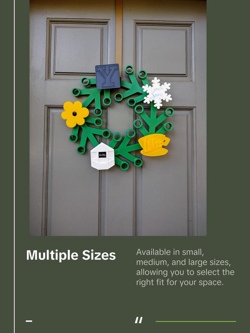 G.G. 3D-Printed Wreath – Customizable Stars Hollow-Inspired Decor G.G. 3D-Printed Wreath – Customizable Stars Hollow-Inspired Decor