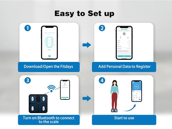 ABLEGRID Smart Bathroom Scale for Body Weight, Digital Body Fat Scale with LED Column Trend Display, BMI,Muscle Mass,Body Type, Accurate Home Weighing Scale for People with APP-Free Mode, 400lb