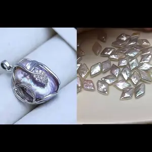 Pearl pendant+Diamond pearls（Min 4 pcs pearls inside as gift）[live opening]