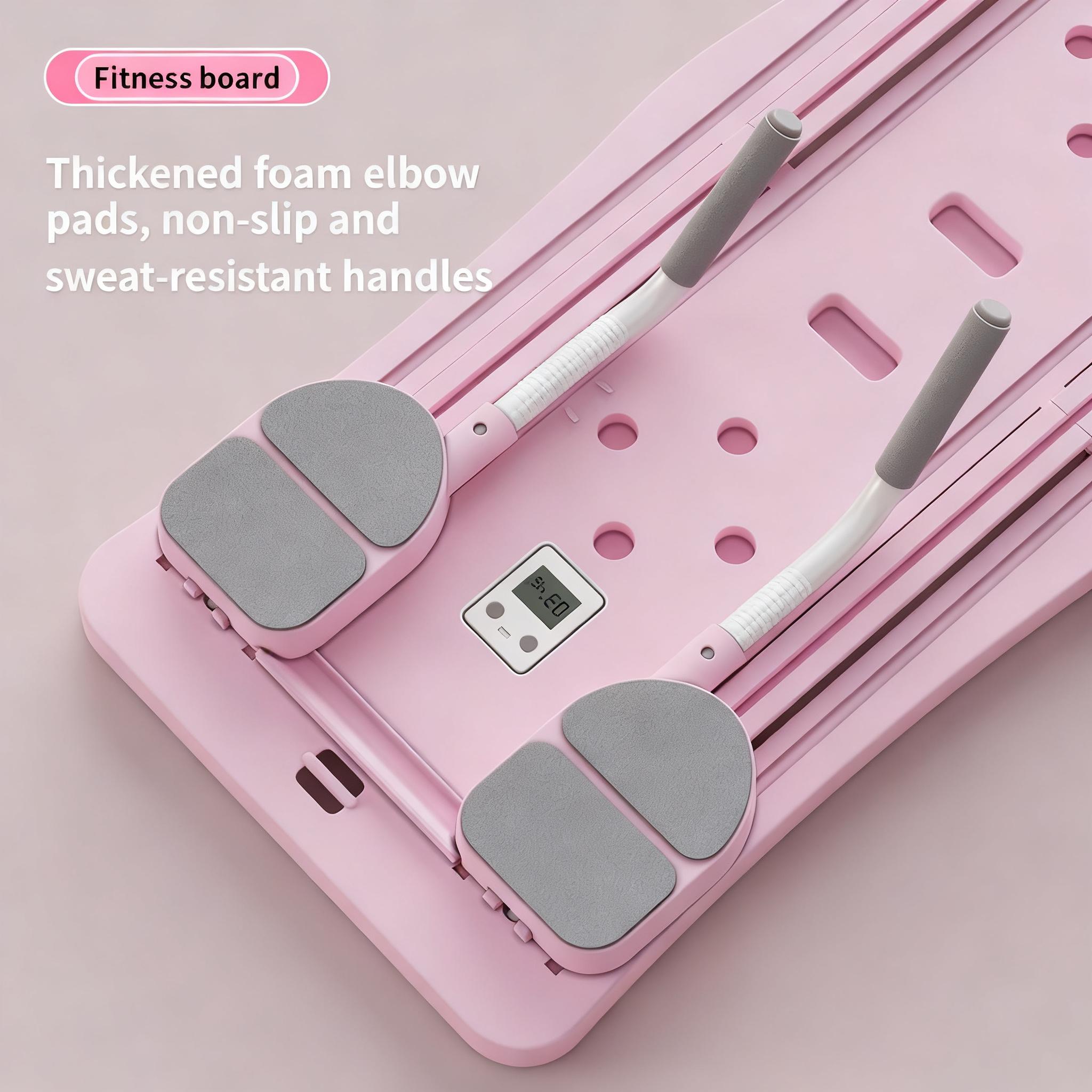 Foldable Pilates Reformer Board, 4 in 1 Multi-Functional Pilates Sliding Board for Full Body Home Fitness Training