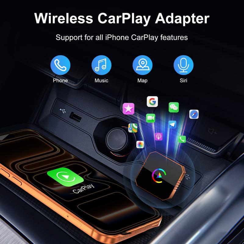 2-in-1 Wireless CarPlay for iPhone – Upgraded 2026 with Fast Auto-Connect and 5.0GHz WiFi, Premium Wired-to-Wireless CarPlay & Android Auto, Plug-and-Play, Car Subwoofer Compatible with iPhone iOS 10+ 2-in-1 Wireless CarPlay for iPhone – Upgraded 2026 with Fast Auto-Connect and 5.0GHz WiFi, Premium Wired-to-Wireless CarPlay & Android Auto, Plug-and-Play, Car Subwoofer Compatible with iPhone iOS 10+