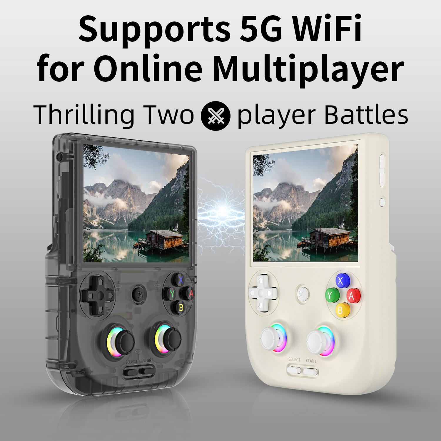 ANBERNIC RG406V Handheld Game Console 4-inch IPS Multi-touch Screen RG 406V Retro Game Console Android 13 Unisoc T820 64-bit Game Player 5500mAh RGB lighting Retro Gaming Protection