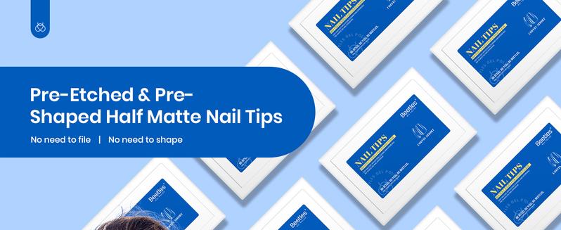 Beetles Gel Nail Tips Easy Nail Extension Etch X Nail Tips Gelly Tips Full Cover False Nails Gifts for Women Girls