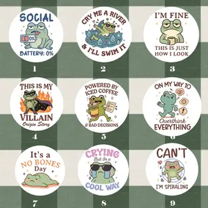 Funny Frog Accessory Pin for Hat and Jacket