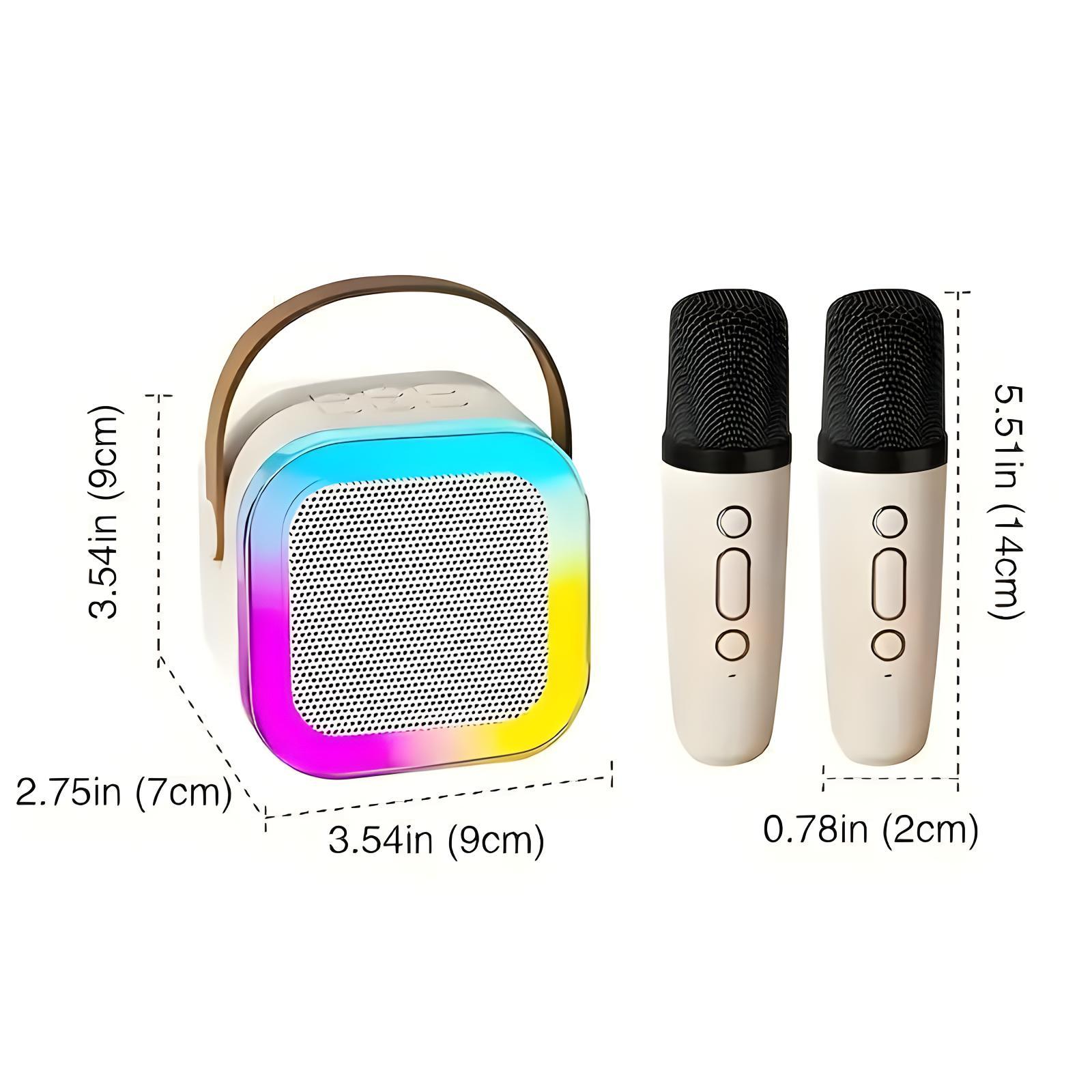 Portable Wireless Karaoke Speaker with Wireless Microphone,HIFI Stereo Sound KTV Speaker System,Wireless Speaker with RGB LED Lights,modified voice,Karaoke Machine for Outdoor,Travel, Best Gift for Home Party,Birthday Gift speaker bluetooth Audio Portable Wireless Karaoke Speaker with Wireless Microphone,HIFI Stereo Sound KTV Speaker System,Wireless Speaker with RGB LED Lights,modified voice,Karaoke Machine for Outdoor,Travel, Best Gift for Home Party,Birthday Gift speaker bluetooth Audio