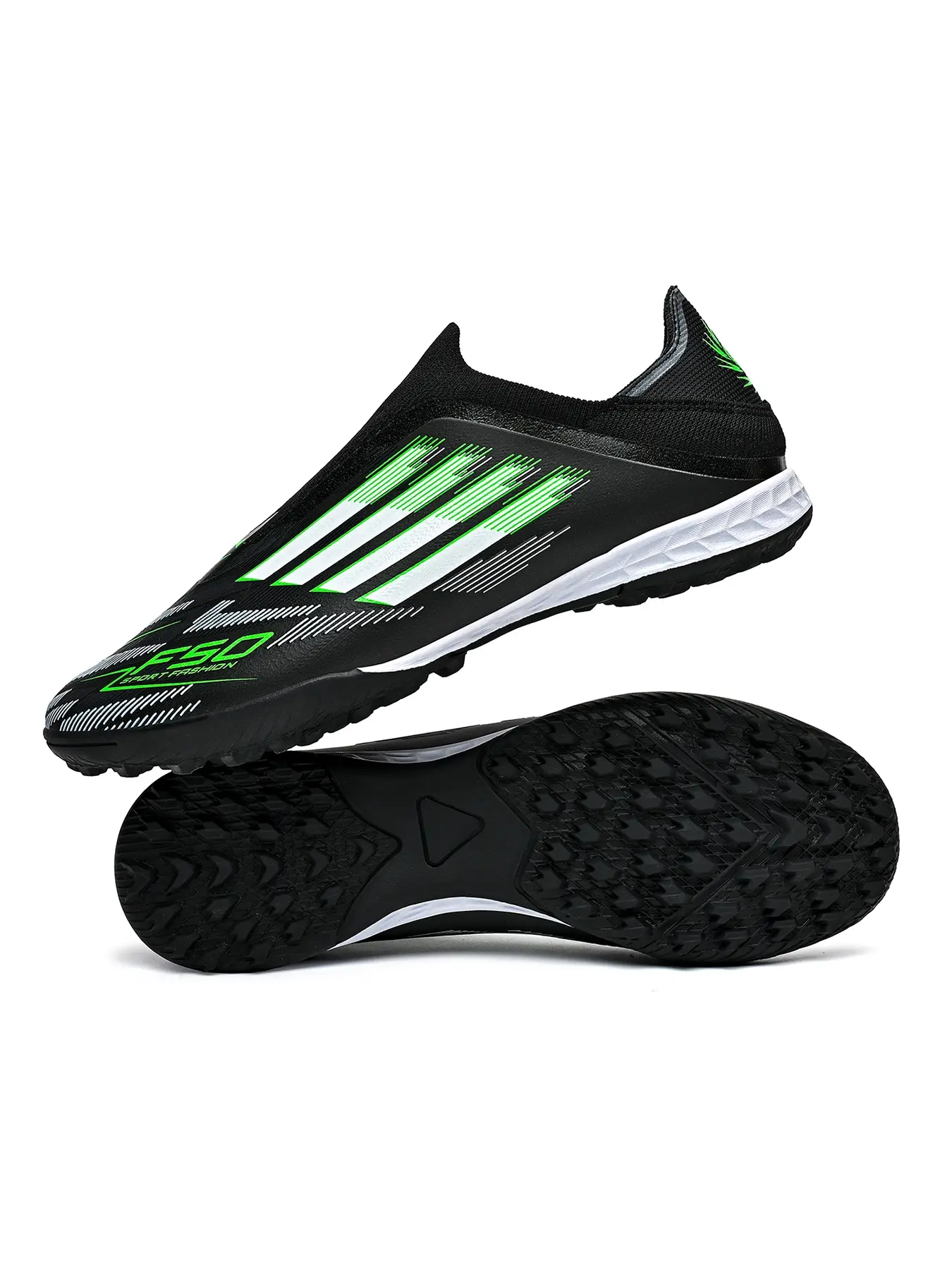 Men's Outdoor Indoor Sport Professional Sports Football Shoes, Football Boots, Lightweight Breathable TF Nails Anti-Slip Rubber Sole, All Seasons Training Competition Soccer Cleats