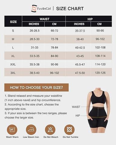 FeelinGirl Shorts for Women High Waist Yoga Butt Lifter Thigh Slimmer day comfortable