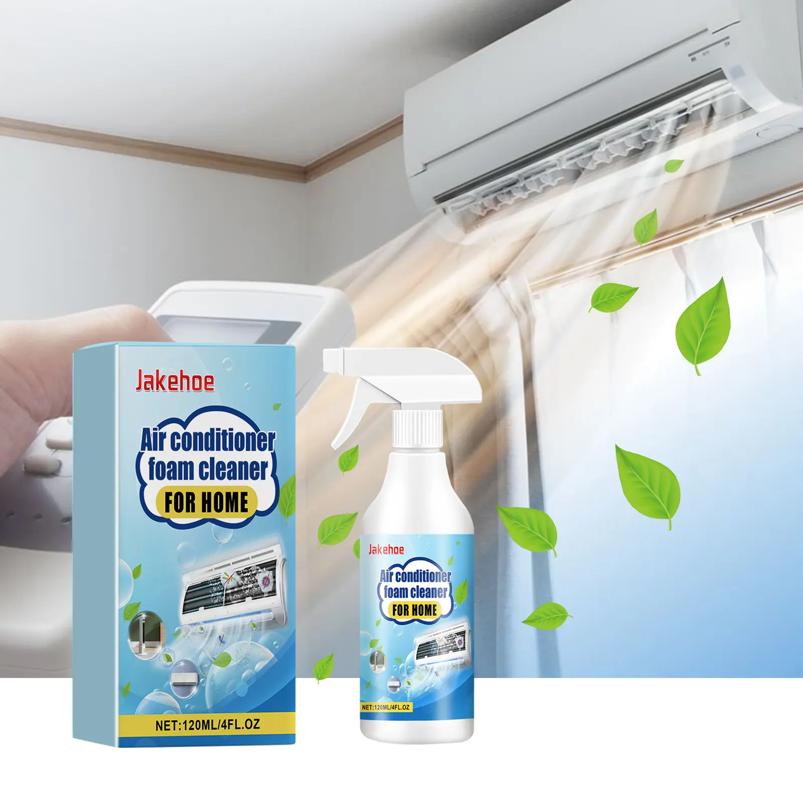 Automotive Air Conditioner Foam Cleaner - Car Deep Cleaning, Maintenance, Engine Flow Sensor Care, Unit Cleansing, Deodorizing, Air Purification