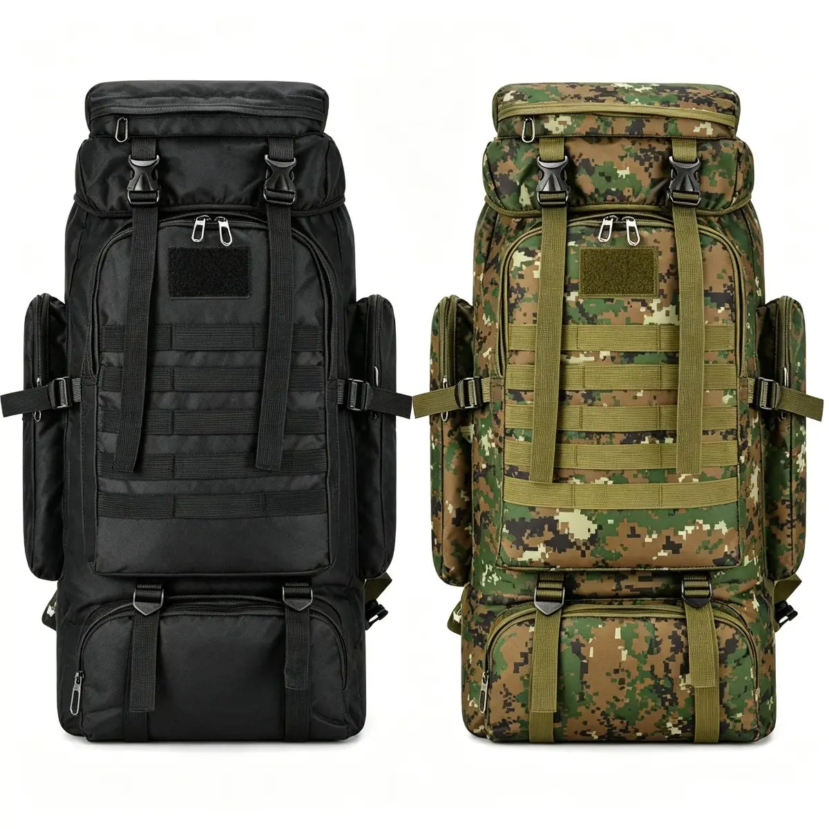 80L Water-Resistant Military Internal Frame Backpack - Heavy-Duty Lightweight Tactical Bag with Multi-Pocket Storage for Hiking, Camping, Military Internal Frame Backpacks, Hiking Backpack
