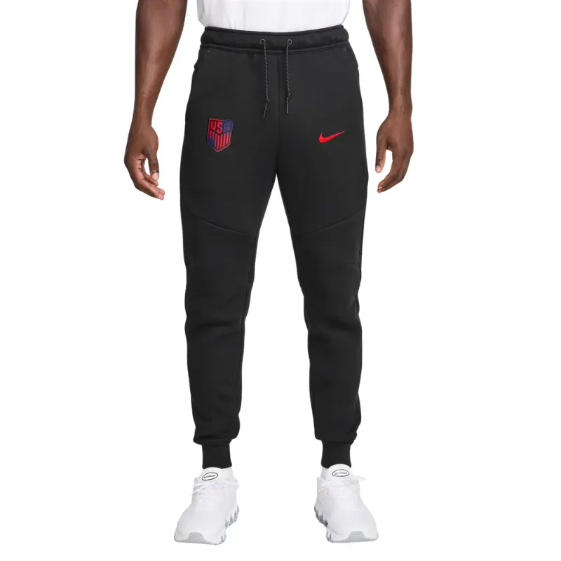 Men's Nike USMNT Tech Fleece Casual Athletic Joggers - Black, Sporty Sports & Outdoor Joggers, Black Joggers