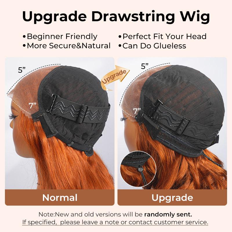 [Spring 2026] Alipearl Hair Copper Color Pre Cut Ready to Go Glueless Wig Body Wave Pre Plucked 5x7 Lace Closure Wig 13x4 Lace Frontal Wig