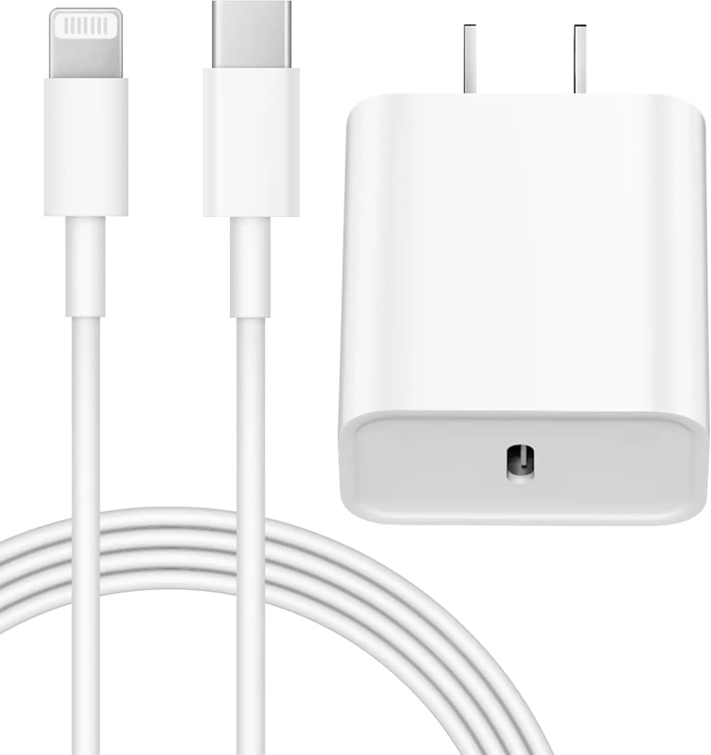 iPhone 14 13 12 11 Charger Fast Charging 20W PD USB C Wall Charger with 6FT Fast Charging Cable Compatible iPhone 14/13/12/11/Pro/Pro Max/Mini/Xs Max/XR/X, iPad