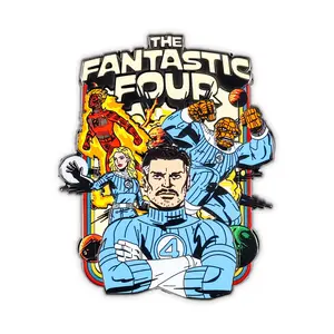 Marvel Studios The Fantastic Four: First Steps Team Collage Enamel Pin