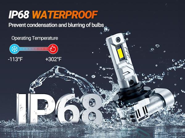 2012 Honda Civic 9006/HB4 80W 6500K White IP68 LED Headlight Bulbs 2PCS SEALIGHT X1S