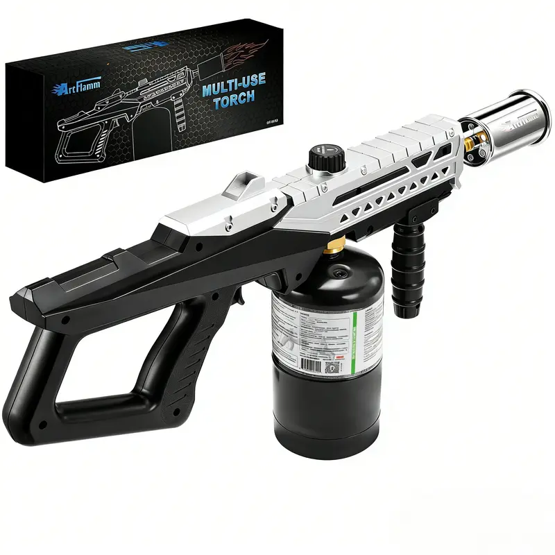ARTFLAMM Propane Grill Torch – Great Father Day Gift – Adjustable Torch for BBQ, Campfire, Charcoal Grills Bakeware Nozzle Set Nozzles Tips Baking Tools Baking Supplies fathersdaygift