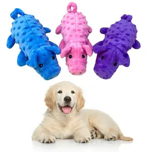 3 Pack Squeaky Pig Dog Toys Colorful Chew Toys