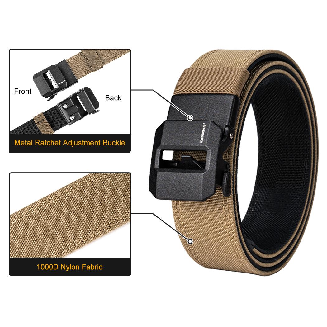 IDOGEAR 1.5" Ratchet Nylon Sport Belts Quick Adjustment Buckle CCW Belts 3430 SpringStatements