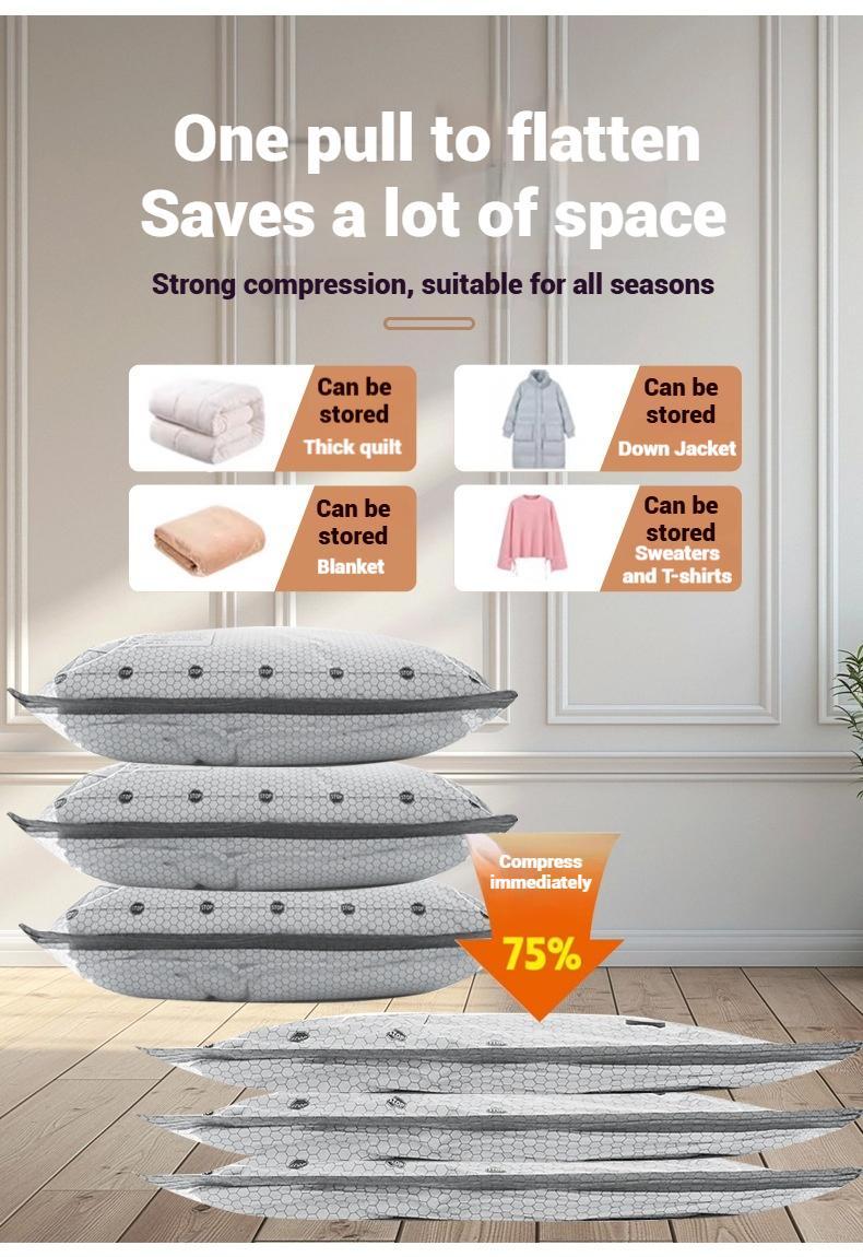 15-Pack Cordless Travel Vacuum Storage Compression Bag Set with Rechargeable Air Pump for Travel Luggage Suitcase Space Saver Clothes Zipper Pouches Home Essiential carry-on