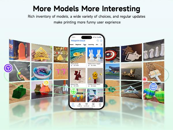 Mini 3D Printer for Kids and Beginners,Huge Toy Library,Tina2S 3D Printer with WiFi Cloud Printing, Fully Assembled and High Precision Printer with Smart Control and Heated Spring Steel Build Plate ,Wireless,Children's creative toys DIY Mini 3D Printer for Kids and Beginners,Huge Toy Library,Tina2S 3D Printer with WiFi Cloud Printing, Fully Assembled and High Precision Printer with Smart Control and Heated Spring Steel Build Plate ,Wireless,Children's creative toys DIY