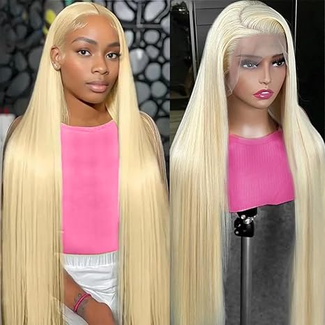 【30“ Only $169】Mamushow 200% Density 13x6 Blonde Lace Frontal Wigs Human Hair 613 Straight Hd Transparent Lace Frontal Wig Pre Plucked With Baby Hair 30 Inch
