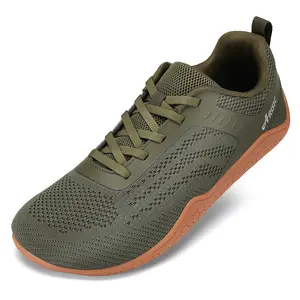 Minimalist Barefoot Shoes for Women & Men, Zero Drop Wide Toe Box Slip-On Sneakers, Lightweight Canvas Natural Walking Shoes