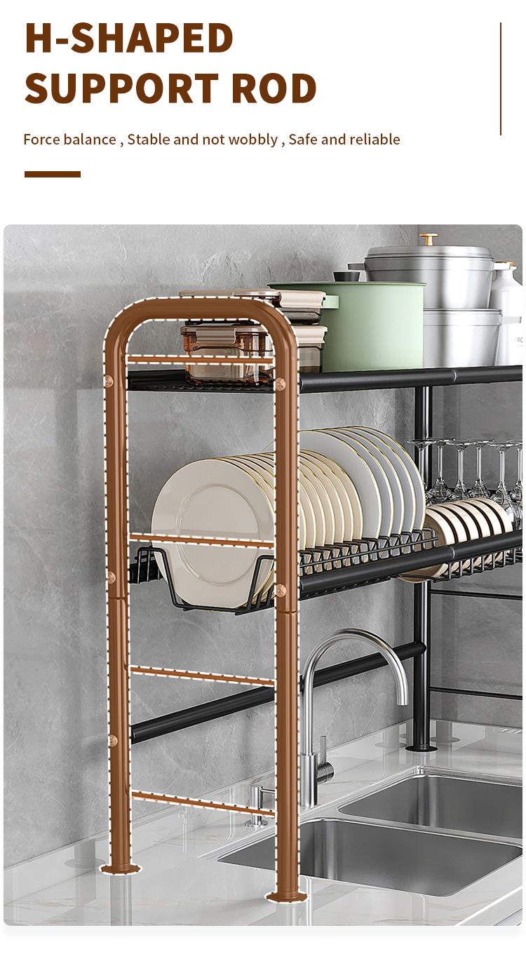 San Dream Over The Sink Dish Drying Rack Large Dishes Drainer 2-Tier Dish Drying Rack for Kitchen Dish Rack Countertop Organizer Metal Kitchen Sink Organizer Mount San Dream Over The Sink Dish Drying Rack Large Dishes Drainer 2-Tier Dish Drying Rack for Kitchen Dish Rack Countertop Organizer Metal Kitchen Sink Organizer Mount